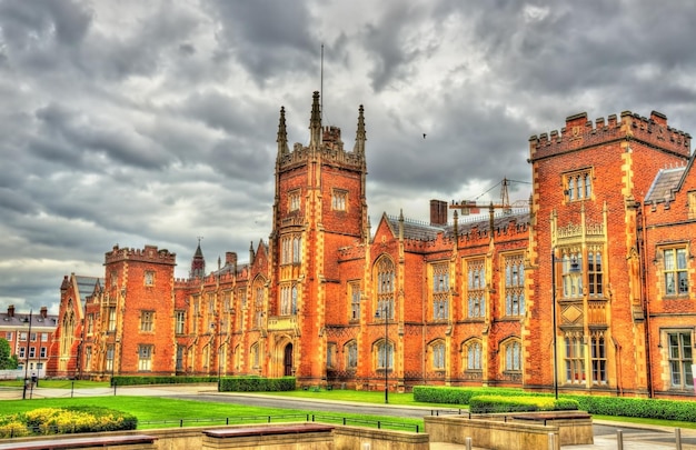 View of Queen's University in Belfast Northern Ireland