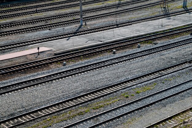 View of railway tracks