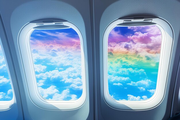 Photo view of a rainbow from above and below simultaneously