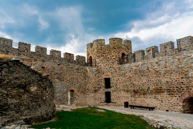 View at Ram Fortress on Danube river in Serbia