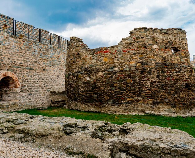 View at Ram Fortress on Danube river in Serbia