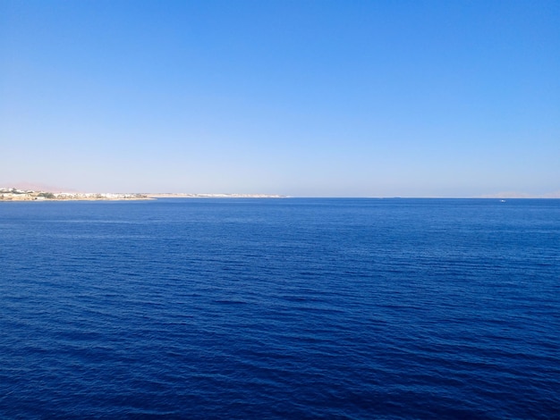 エジプトのリビエラの紅海沿岸にあるシナイ半島の南端にある紅海シャルム エル シェイクの眺め