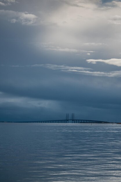 Photo view at resund bridge from amager