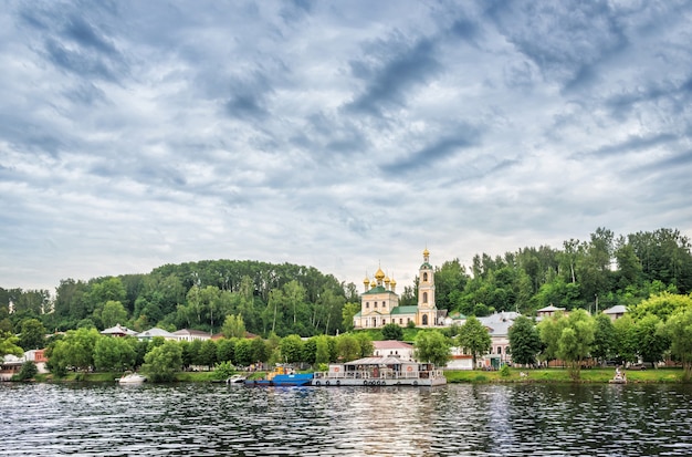 View of the Resurrection Church in the town of Plyos