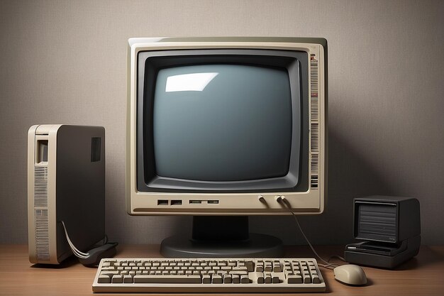 Photo view of retro computer monitor