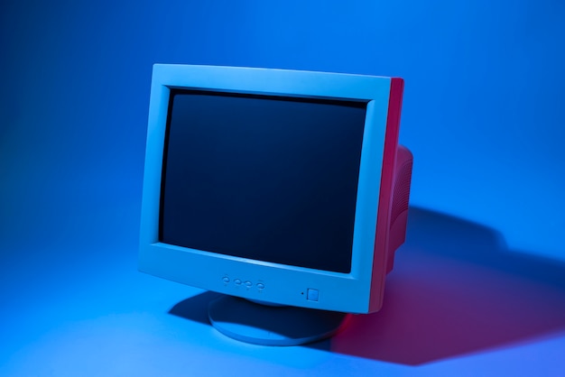 view of retro computer monitor