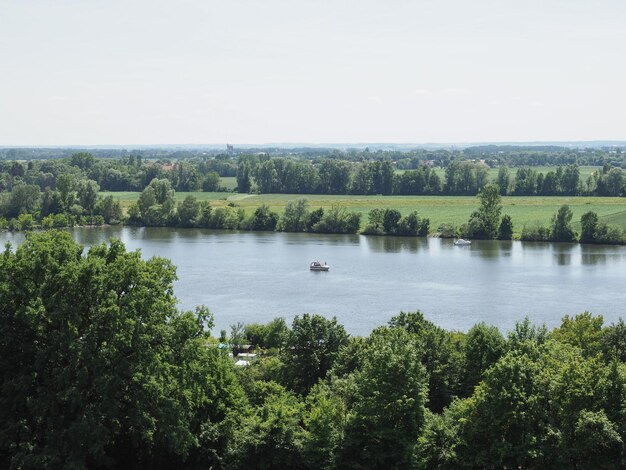 View of river Danube in Donaustauf