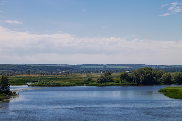 View on the river Dnieper in Ukraine