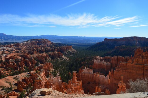 View of rock formation