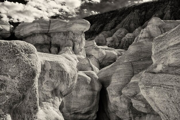 Photo view of rock formation