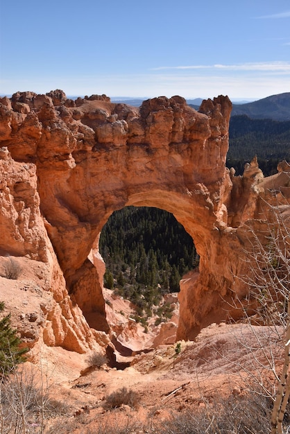 Photo view of rock formations