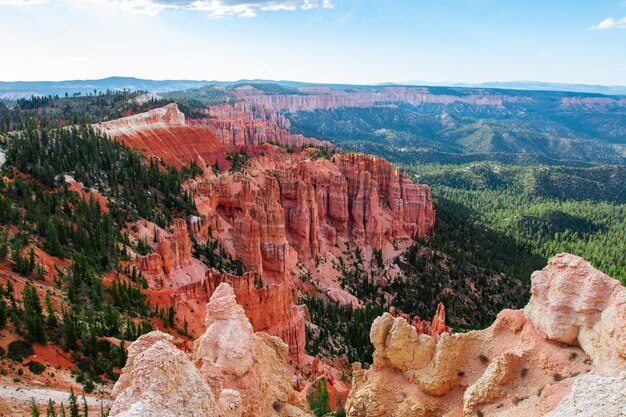 Photo view of rock formations