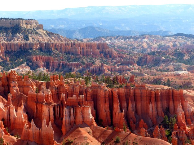 View of rock formations