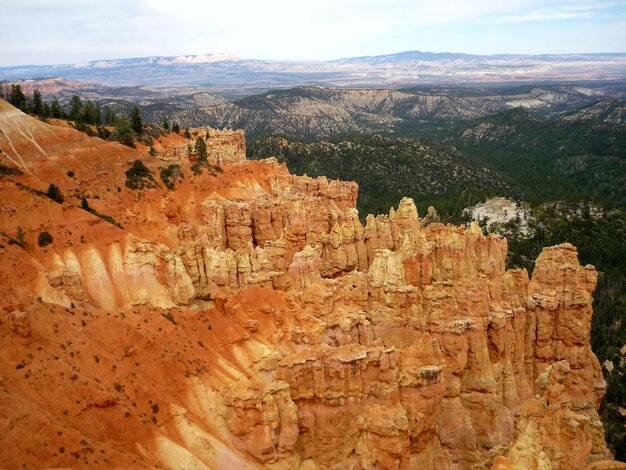 Photo view of rock formations