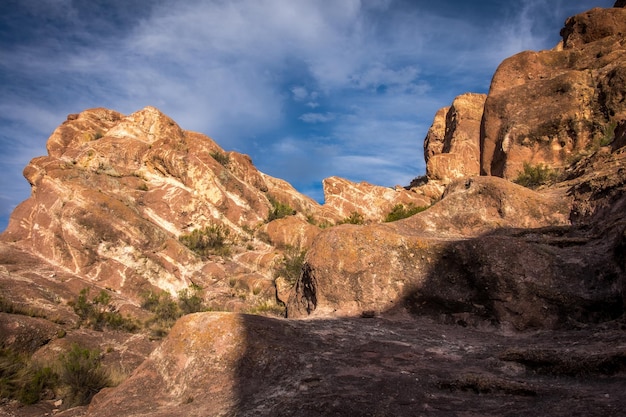 View of rock formations