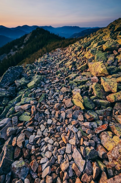 A view of rocky mountain