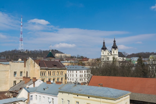 View of the rooftops of the old city