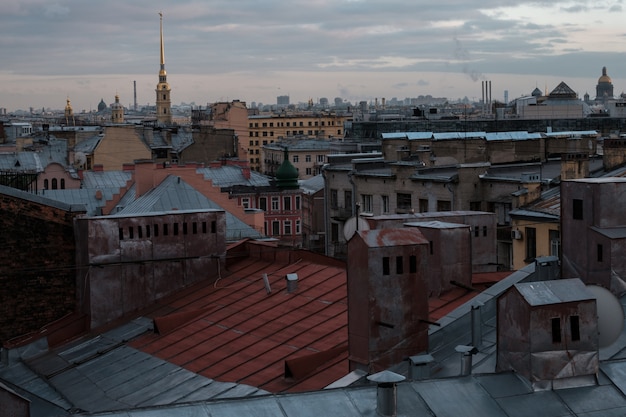 View of Saint Petersburg roofs