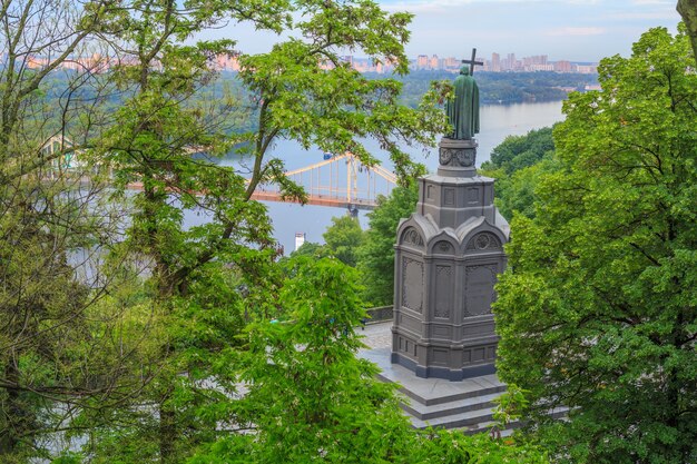 View of Saint Vladimir Monument Kiev Ukraine