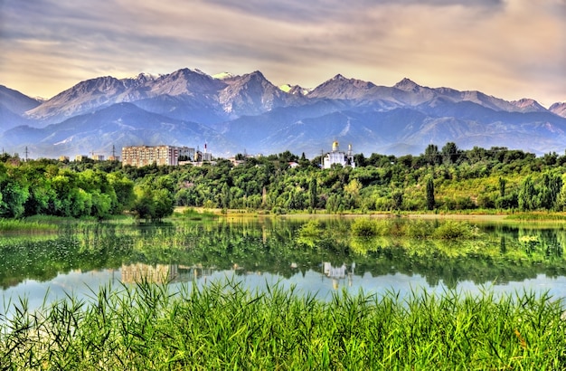 View of Sairan reservoir in Almaty - Kazakhstan