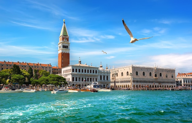 View on San Marco in Venice from Grand Canal, Italy