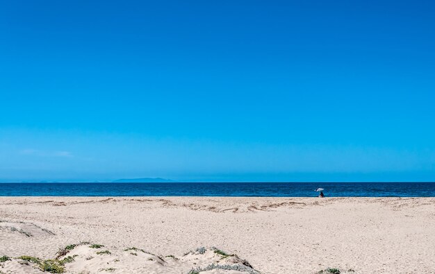 View of San Pietro a Mare beach in sardinia