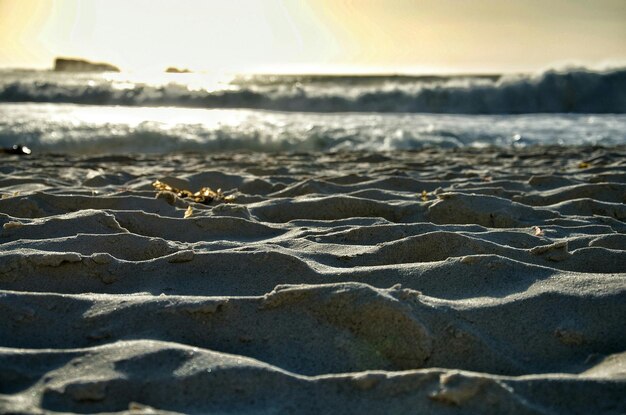 Photo view of sand on beach