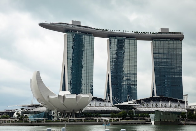 View of the Sands Skypark Hotel in Singapore