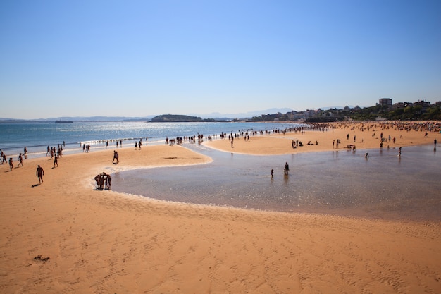 View of Santander beach