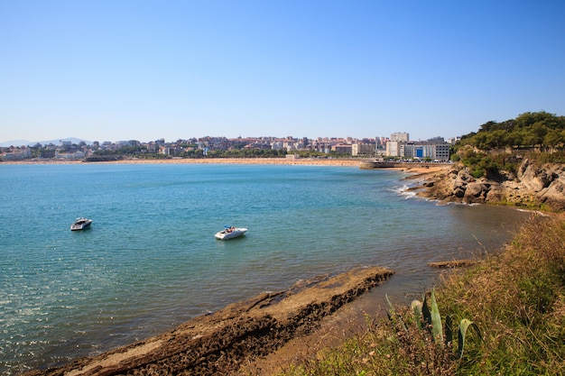 View of Santander coast