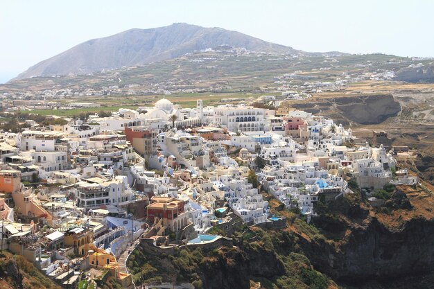 ギリシャのサントリーニ島の眺め