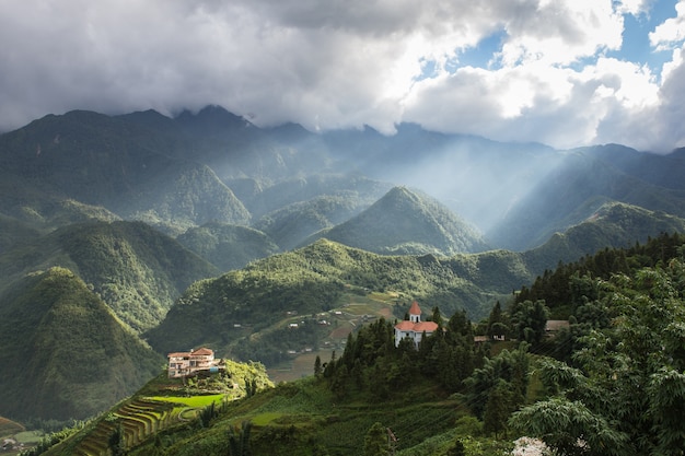 View of Sapa , Vietnam