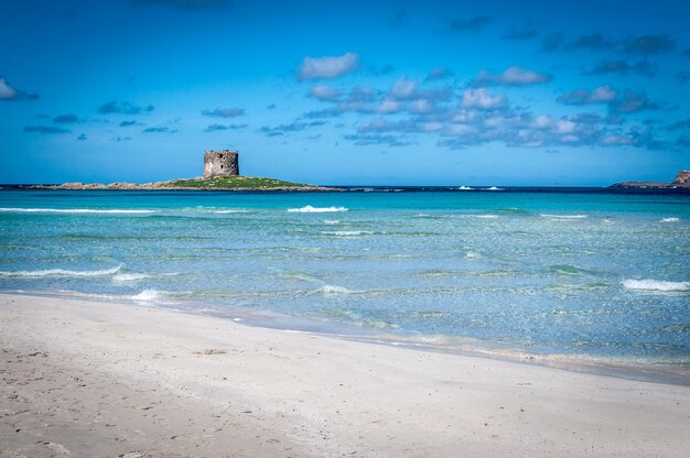 Veduta della spiaggia sarda di stintino