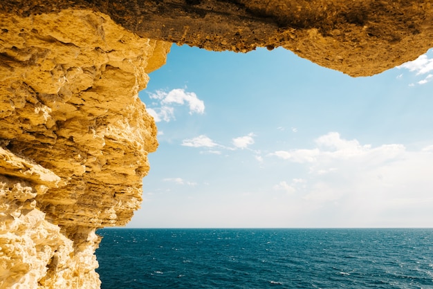 View of the sea from the Sevastopol battery