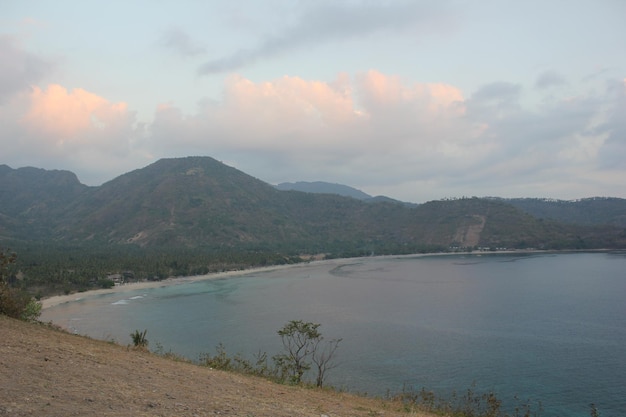 view of the sea and mountains