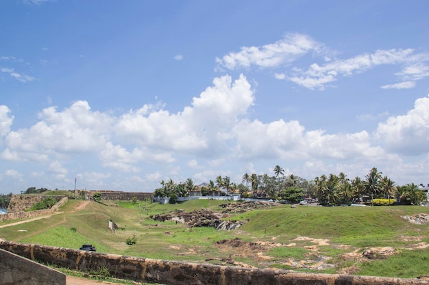 A view of the sea side of the hill