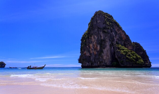 View of sea in south of Thailand, Krabi province