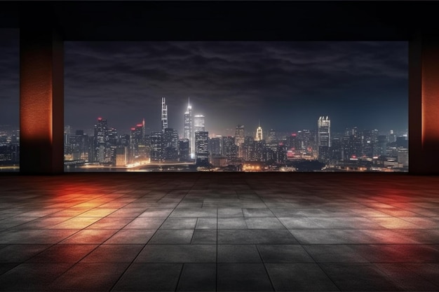 A view of shanghai from the balcony of a building