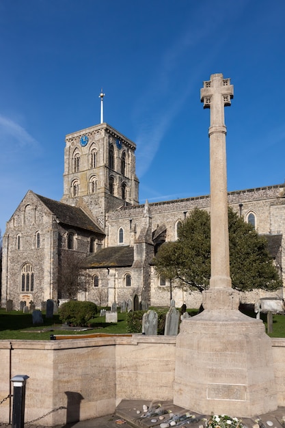 View of Shoreham church in ShorehambySea West Sussex