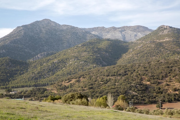 View of Sierra Magina National Park in Jaen, Spain