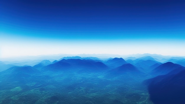 地球上の雲の上の空のビュー 白い雲と真っ青な空