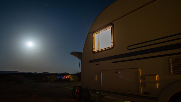 Photo view of sky at night