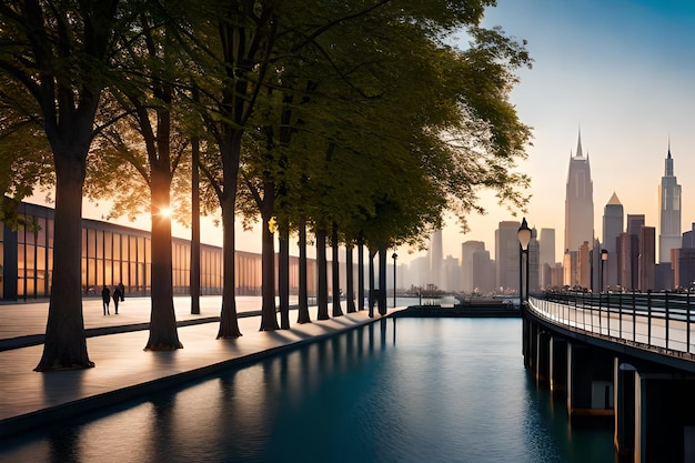 A view of the skyline from the new york city skyline