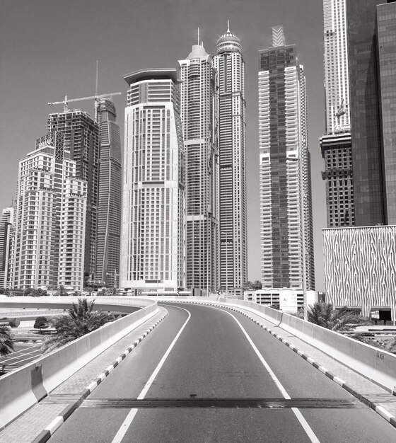 View of skyscrapers in city