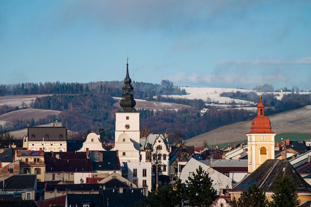 view of a small Czech town