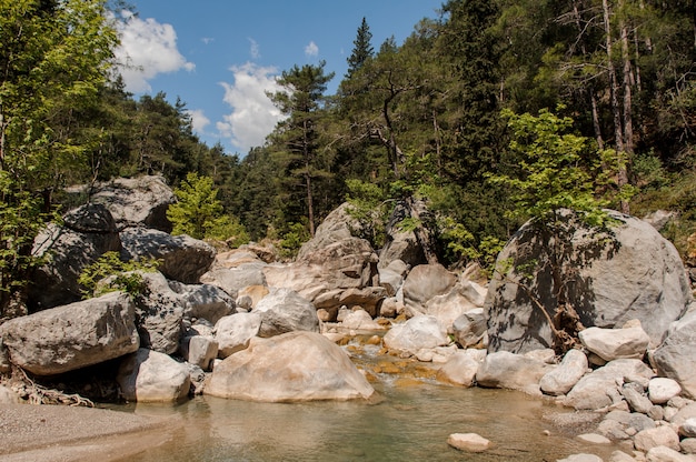 View at small river in Goynuk canyon