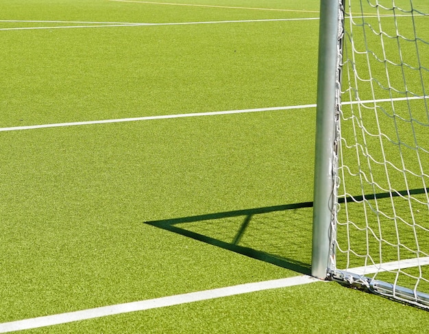 Foto vista del campo da calcio