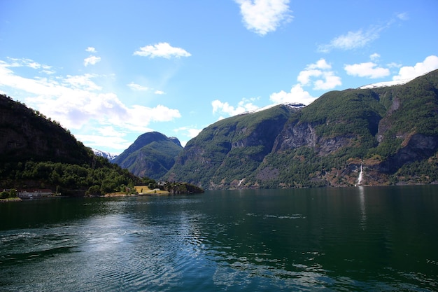 La vista sul sognefjord norvegia