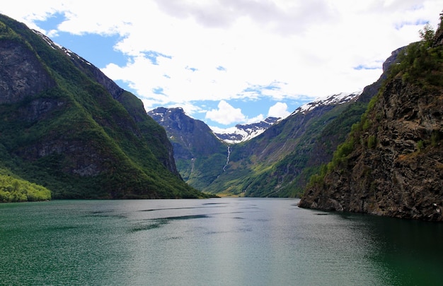 La vista sul sognefjord norvegia