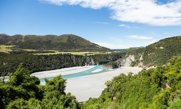 View of Southern Alps New Zealand